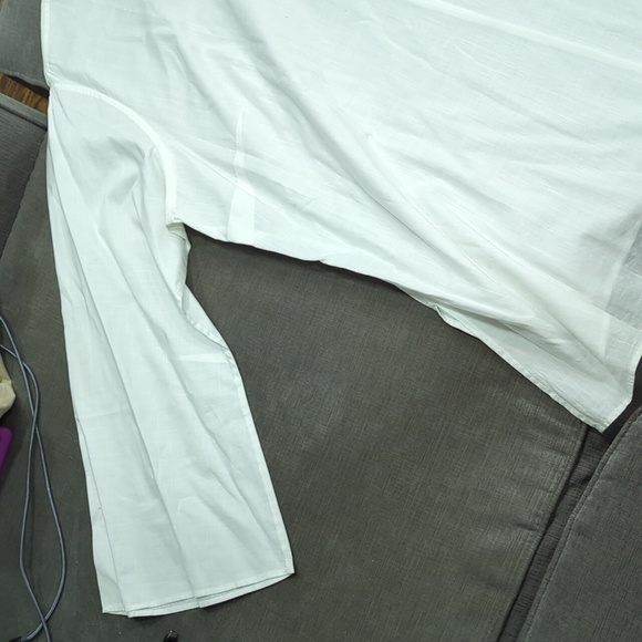 💥50% sale💥Talbots Woman semi sheer lightweight cotton blouse 3X #c124 - Picture 4 of 5